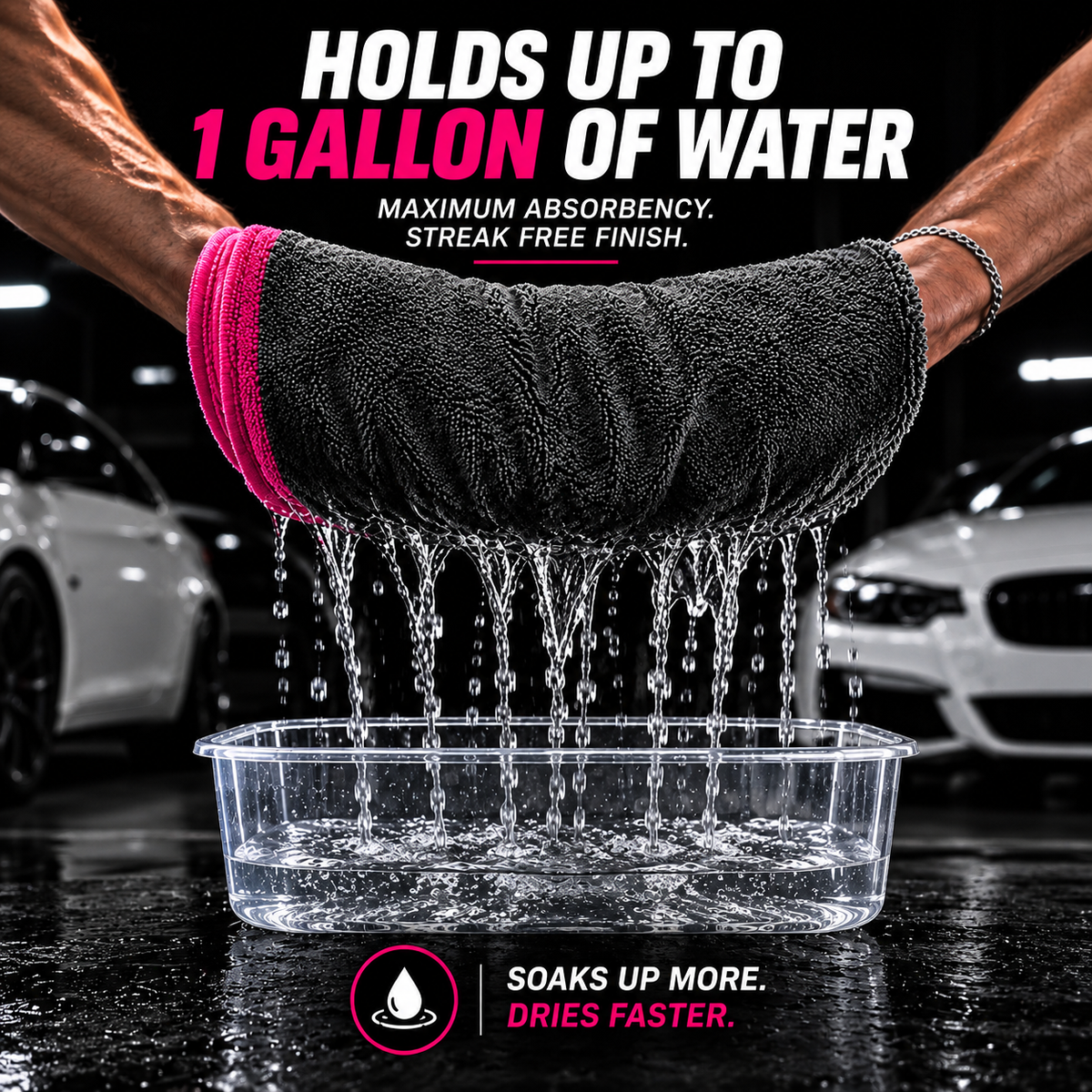 1300 GSM Twisted-Loop Drying Towel – Auto Lovers Essentials
