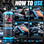 Finishing Touch – High-Gloss Car Ceramic Detail Spray (Bubble Gum Scent)