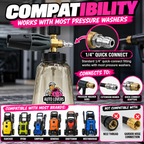 Auto Lovers Essentials Premium Foam Cannon – Adjustable Snow Foam Sprayer for Pressure Washers | 1/4” Quick Connect