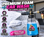 Auto Lovers Essentials Premium Foam Cannon – Adjustable Snow Foam Sprayer for Pressure Washers | 1/4” Quick Connect