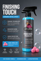 Finishing Touch – High-Gloss Car Ceramic Detail Spray (Bubble Gum Scent)